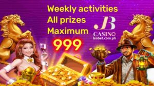 LEOBET online casino lingguhang aktibidad na bonus hanggang 999 na mga detalye ng promosyon